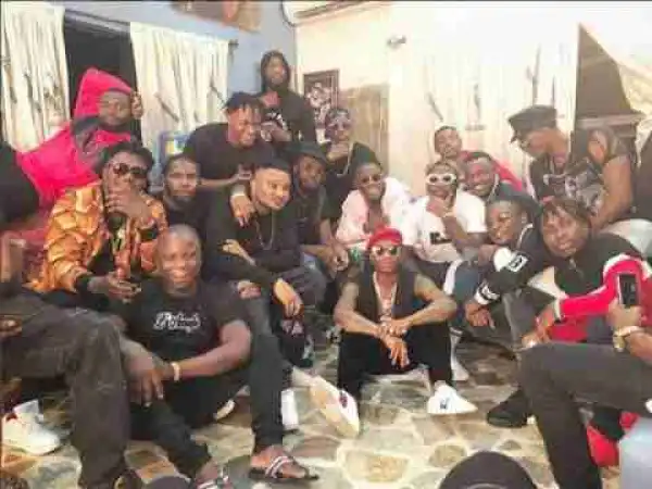 Baba "Manya" Sits On The Floor As He Poses With YCee, Mastercraft, CDQ, BOJ & Others (See Photo)